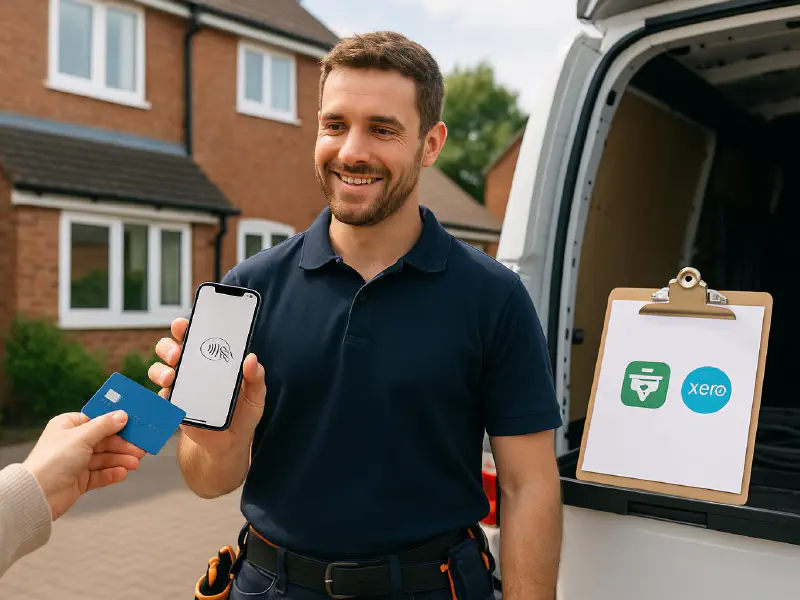 Tap to Pay on iPhone for trades: SumUp vs Dojo setup, fees and job‑system reconciliation featured image