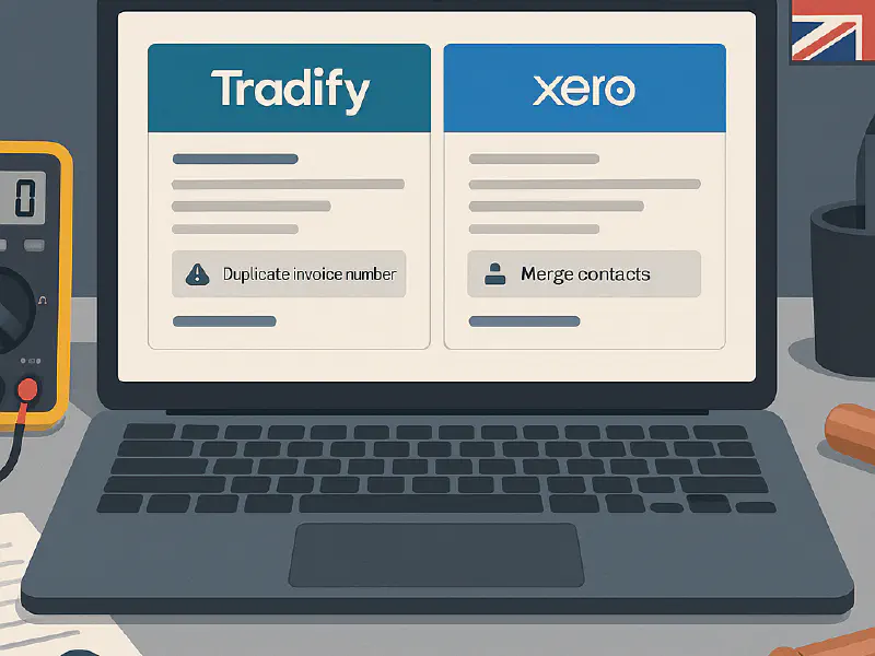 Tradify ↔ Xero (UK): how to stop duplicate invoices and contacts before they snowball featured image