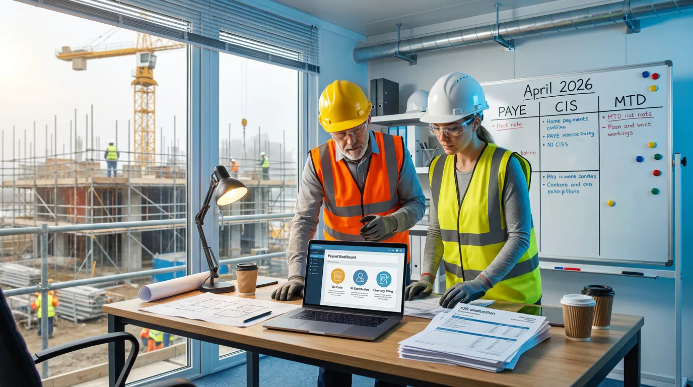 UK Construction Payroll in 2026: PAYE Codes, Director NIC, CIS Crossovers, MTD Deadlines, and Software That Will Not Let You Down featured image