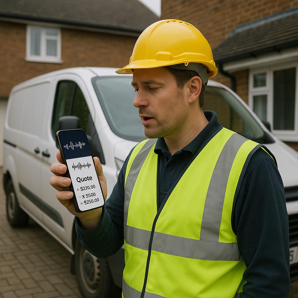 Voice notes to quotes: the fastest way for trades to get quotes out from your phone featured image