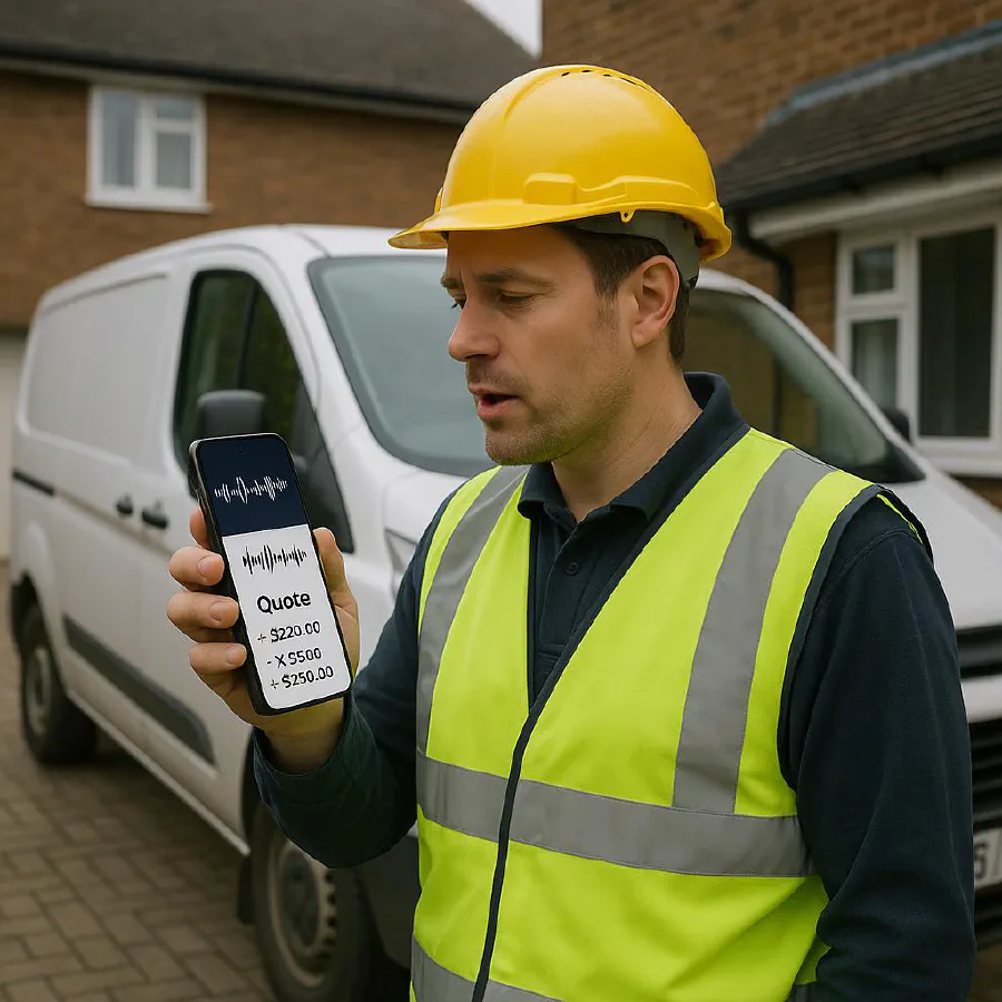 Voice notes to quotes: the fastest way for trades to get quotes out from your phone featured image