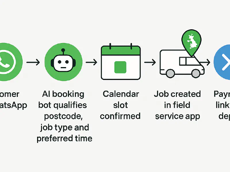 WhatsApp booking bot for trades: setup, costs and Xero deposit links featured image