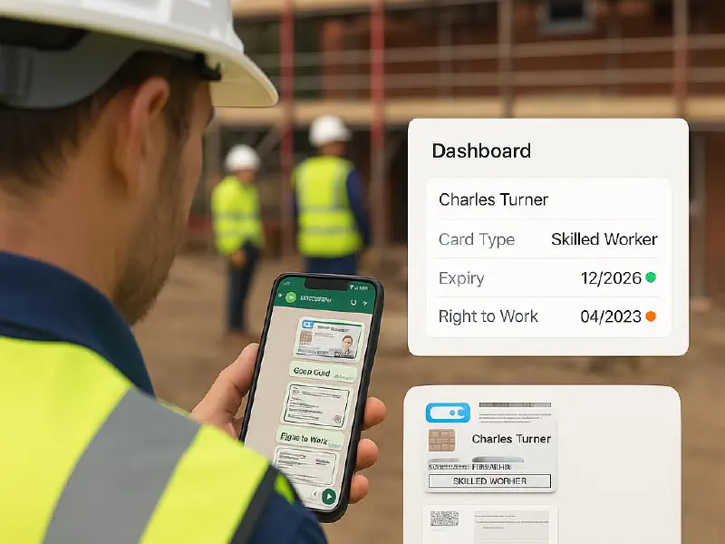 WhatsApp subcontractor compliance: fast setup that checks CSCS, right to work and insurance automatically featured image