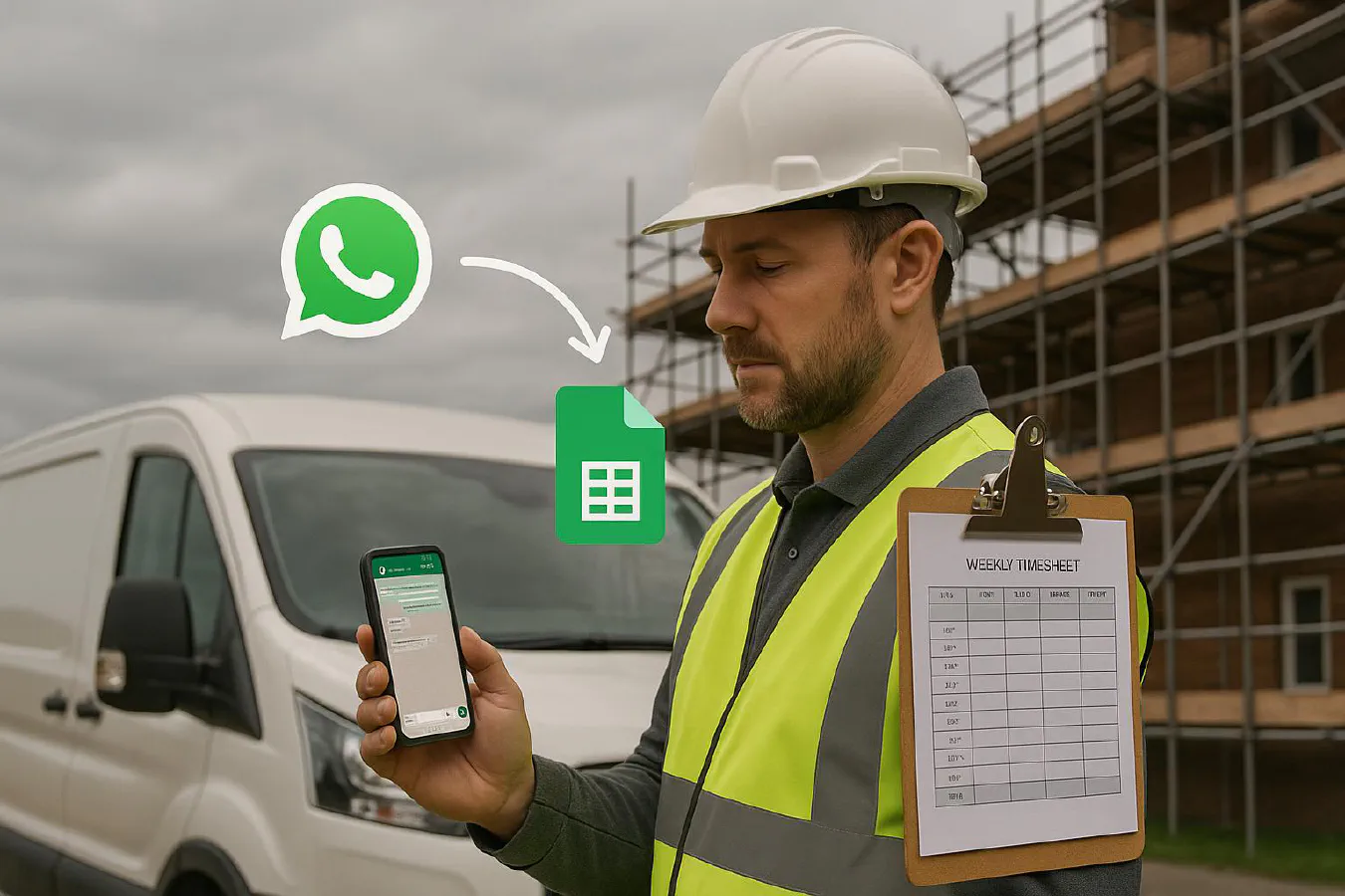 WhatsApp timesheets for site crews: free template, Google Sheets workflow and UK compliance featured image