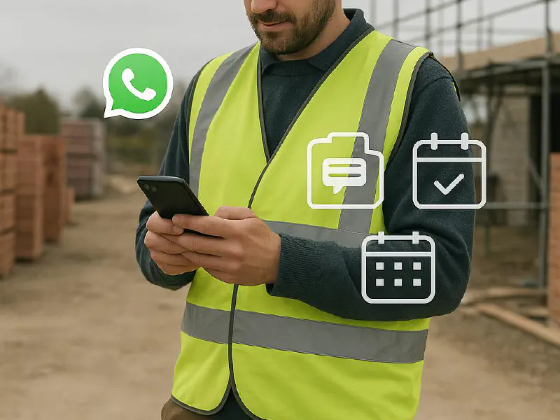 WhatsApp-first lead triage for trades: auto-replies that book surveys in 10 minutes featured image