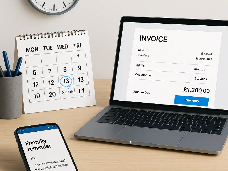 Xero invoice reminders UK: best settings, copyable chase emails and a 30‑minute weekly routine for trades featured image